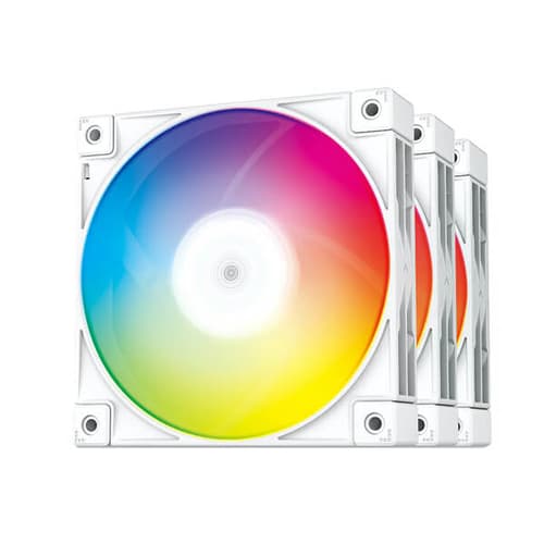 DeepCool FC120 White ARGB Cabinet Fan (Triple Pack)
